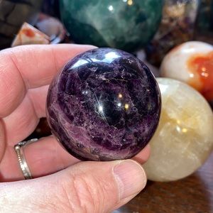 🔥SALE🔥 Purple Fluorite Crystal Sphere With Sparkles! Watch The Video!